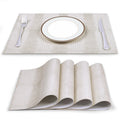 Elegant Croco-Textured Table Mats 4 Set