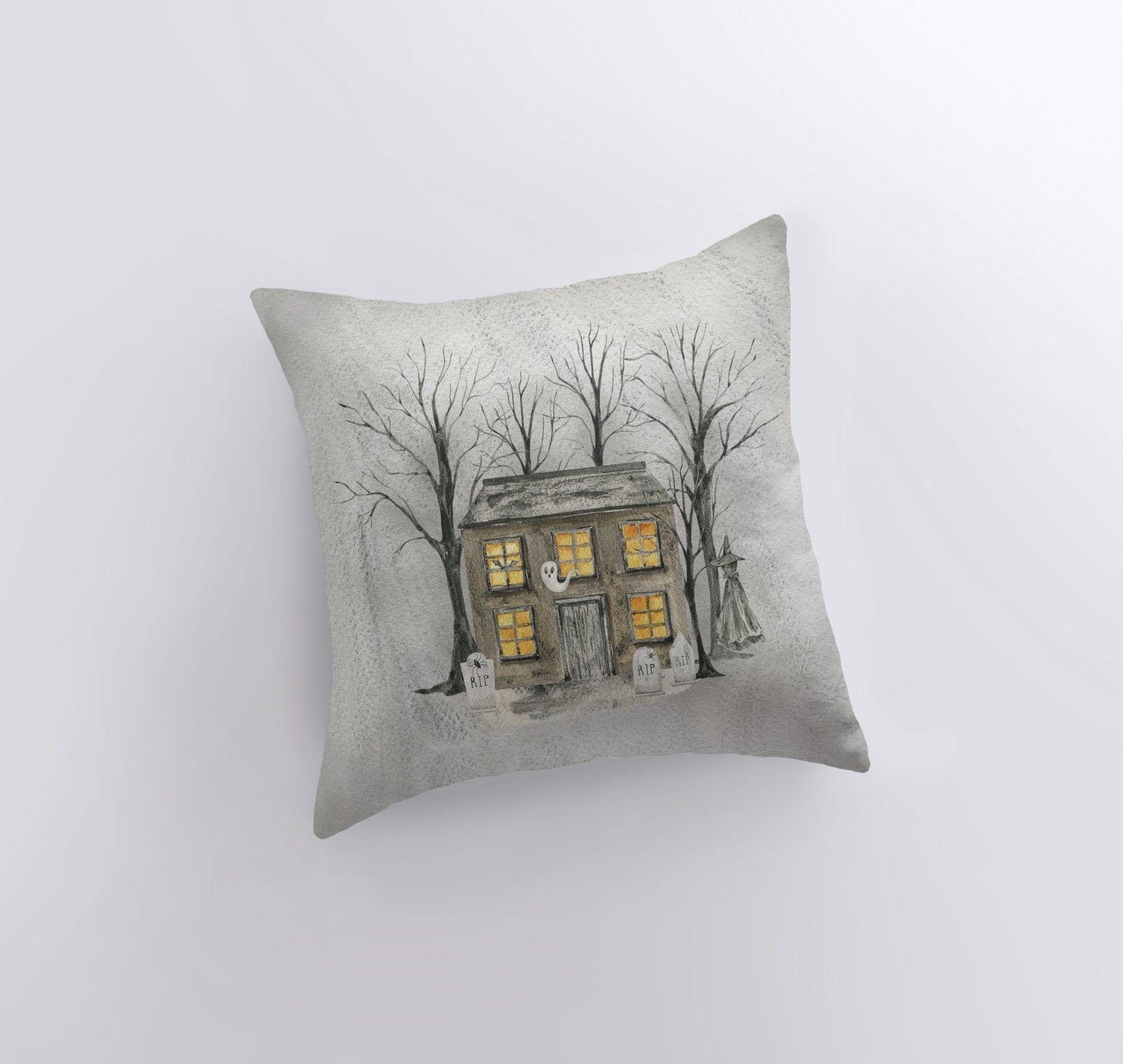 Spooky House Pillow