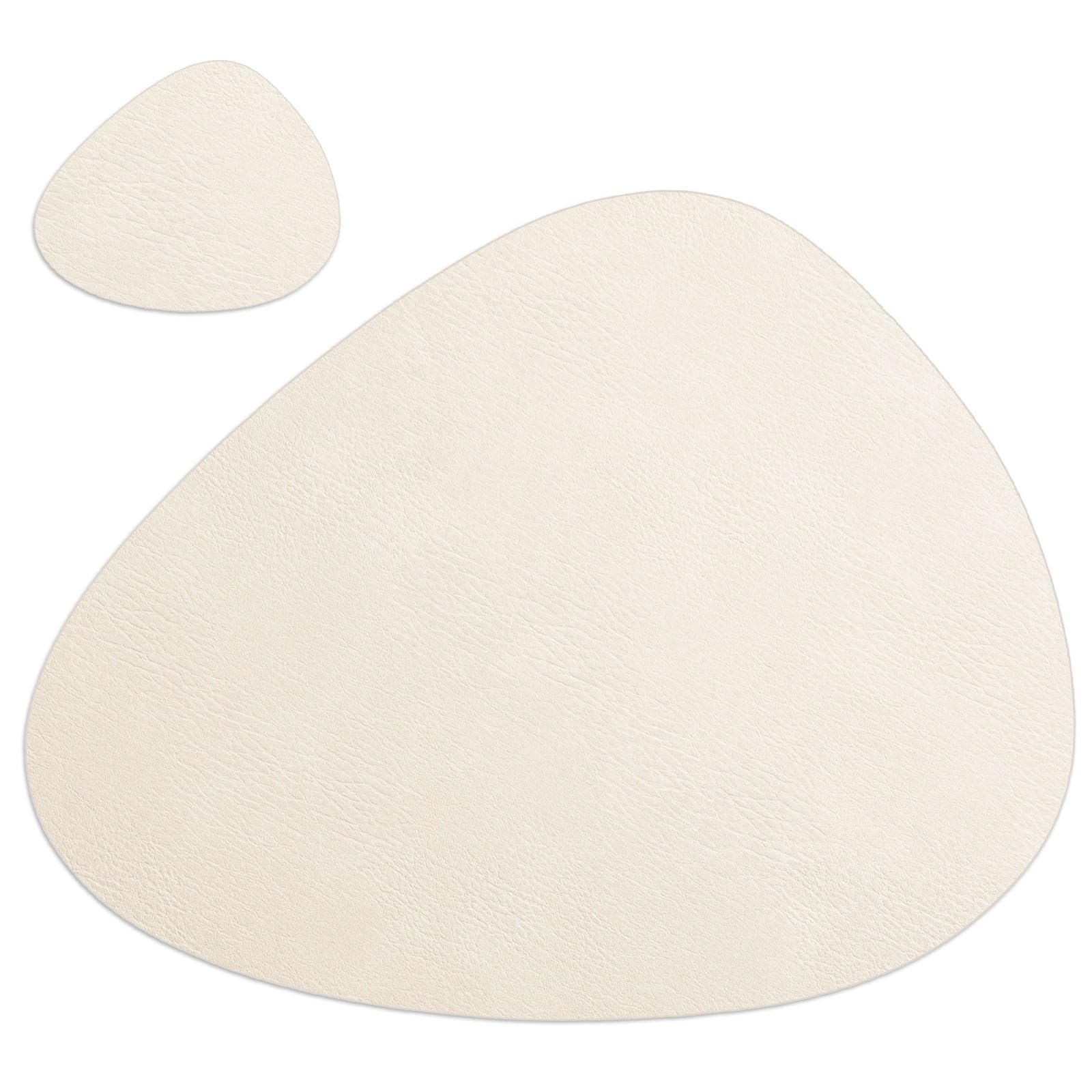 LuxLeather 4 Placemats & 6 Coasters Set