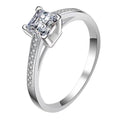 style: 1carat, Size: No.14 - Ring Inlaid With Marriage Proposal Ring With Certificate Black Card