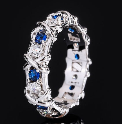 Luxury Zircon Cross Ring - Simple Fashion Jewelry