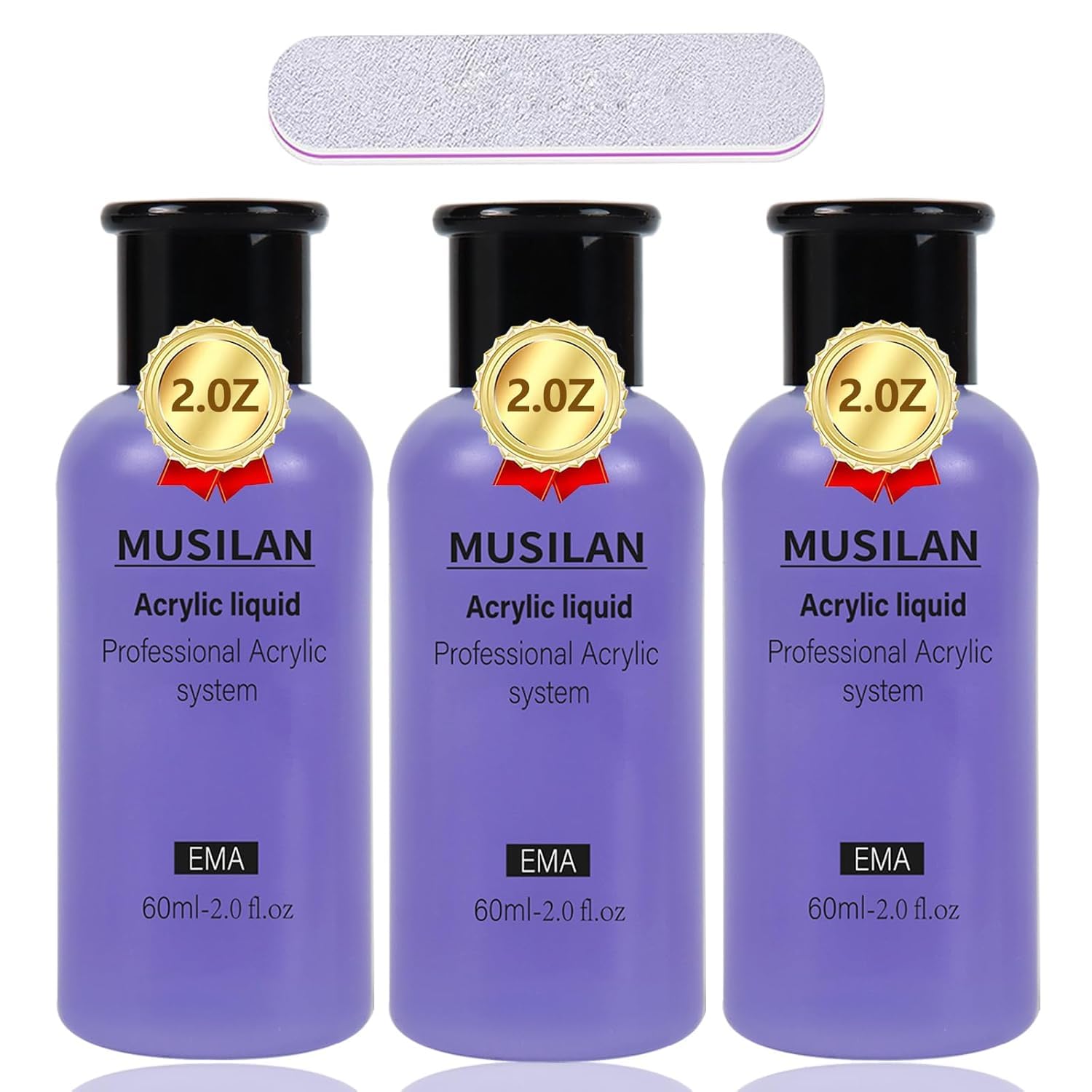 MUSILAN Pro Acrylic Nail Liquid 180ml - MMA-Free Quick Dry