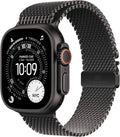 Apple Watch Ultra 3 [GPS + Cellular 49mm] Running & Multisport Smartwatch w/Rugged Titanium Case w/Black Titanium Milanese Loop