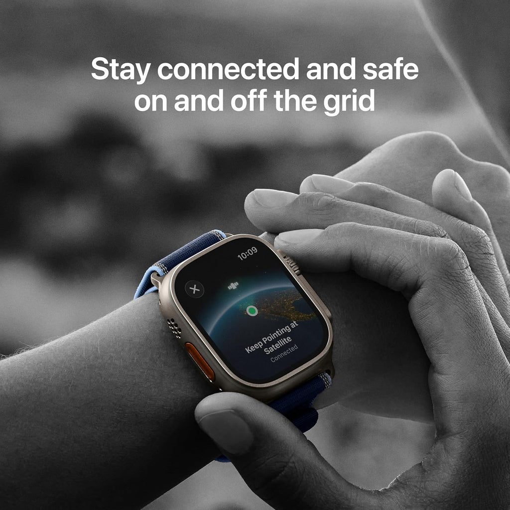 Apple Watch Ultra 3 [GPS + Cellular 49mm] Running & Multisport Smartwatch w/Rugged Titanium Case w/Black Titanium Milanese Loop
