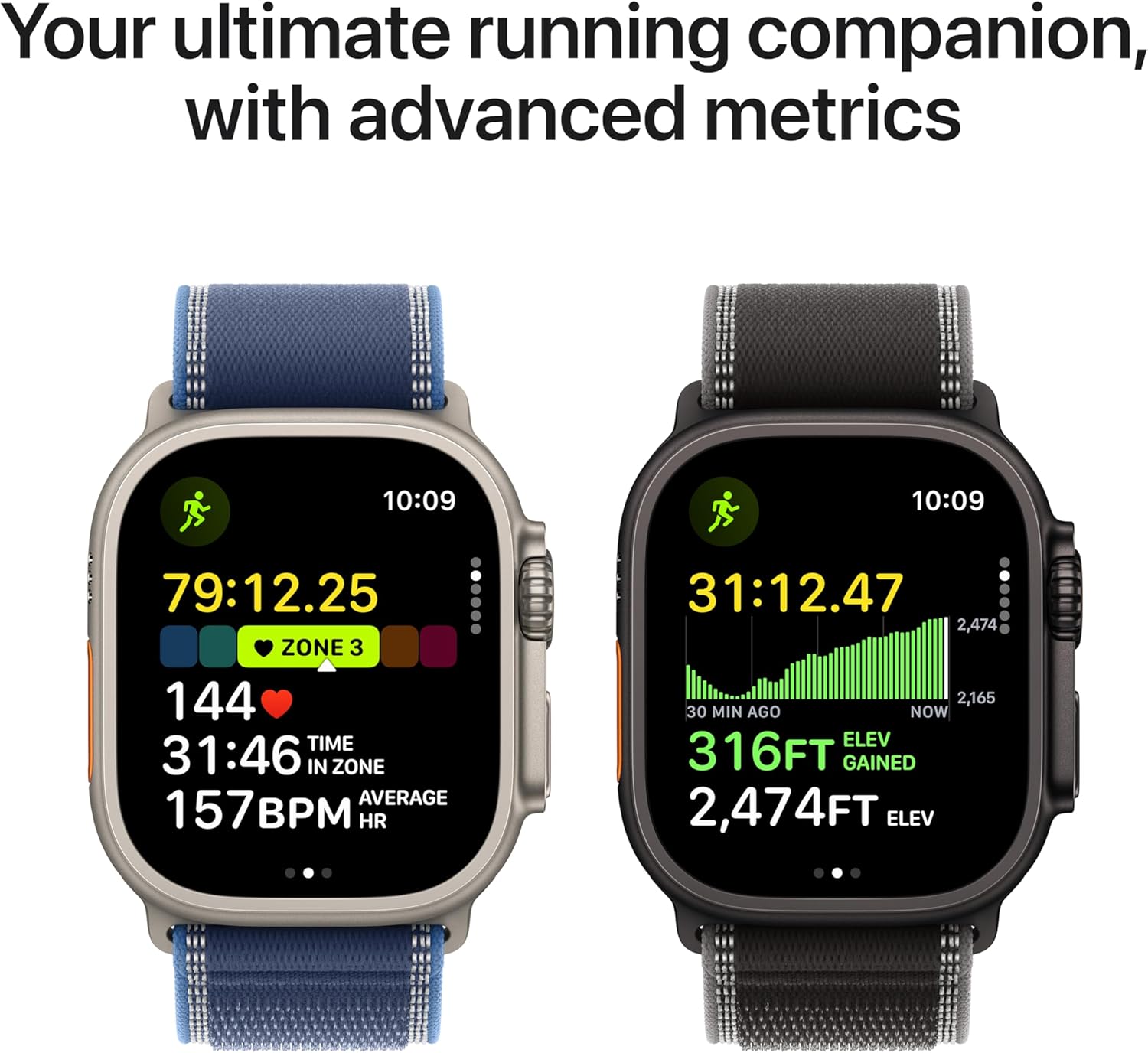 Apple Watch Ultra 3 [GPS + Cellular 49mm] Running & Multisport Smartwatch w/Rugged Titanium Case w/Black Titanium Milanese Loop