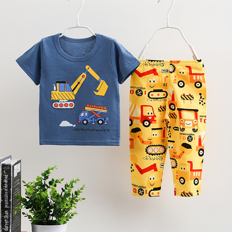 Color: 10style, Size: 90cm - Thin Home Service Suit Short Sleeve Trousers Combination