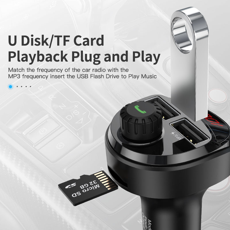 Bluetooth MP3 Car Charger and Music Player