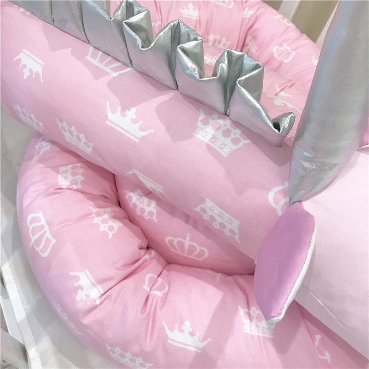 Cot Bumper Zebra Design in Cotton for Baby Safety