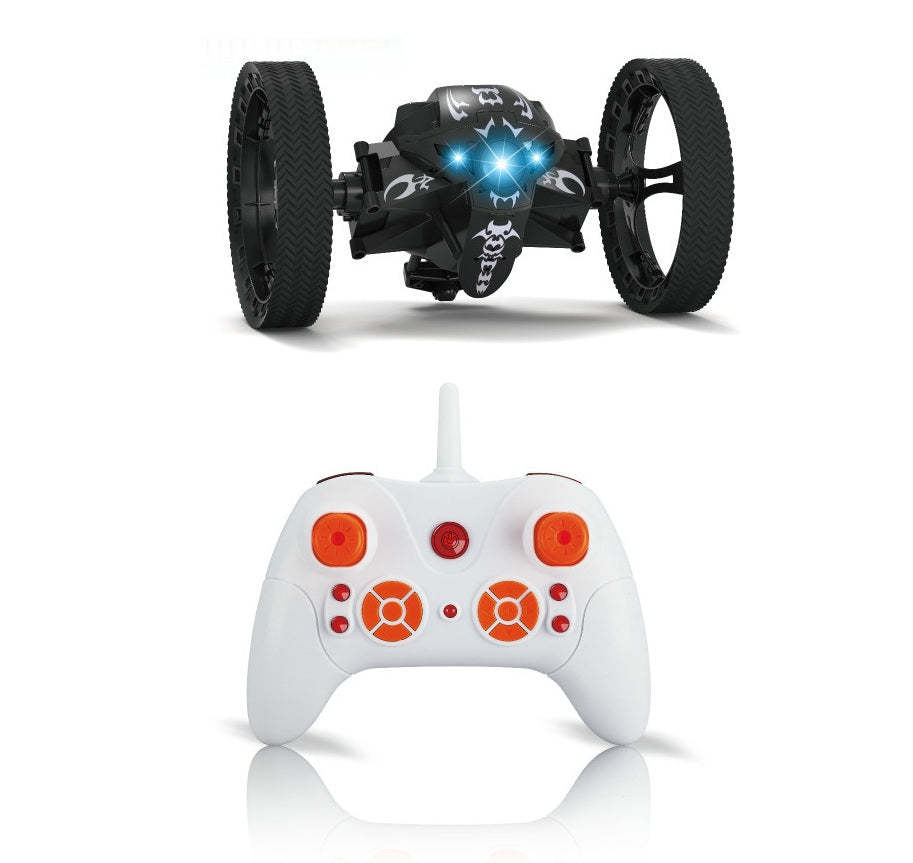 Color: Black White, Specification: WiFi - 805 RC Bounce Car RC Jump Car Remote Control Stunt Car Watch Control 360? Rotation 27.6 inches Bouncing 2WD 2.4Ghz RC Car Toys