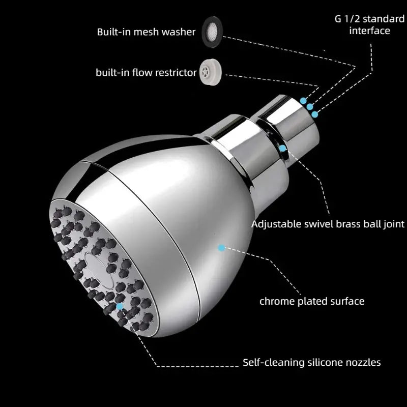 1pc Bathroom Shower Head with Accessories