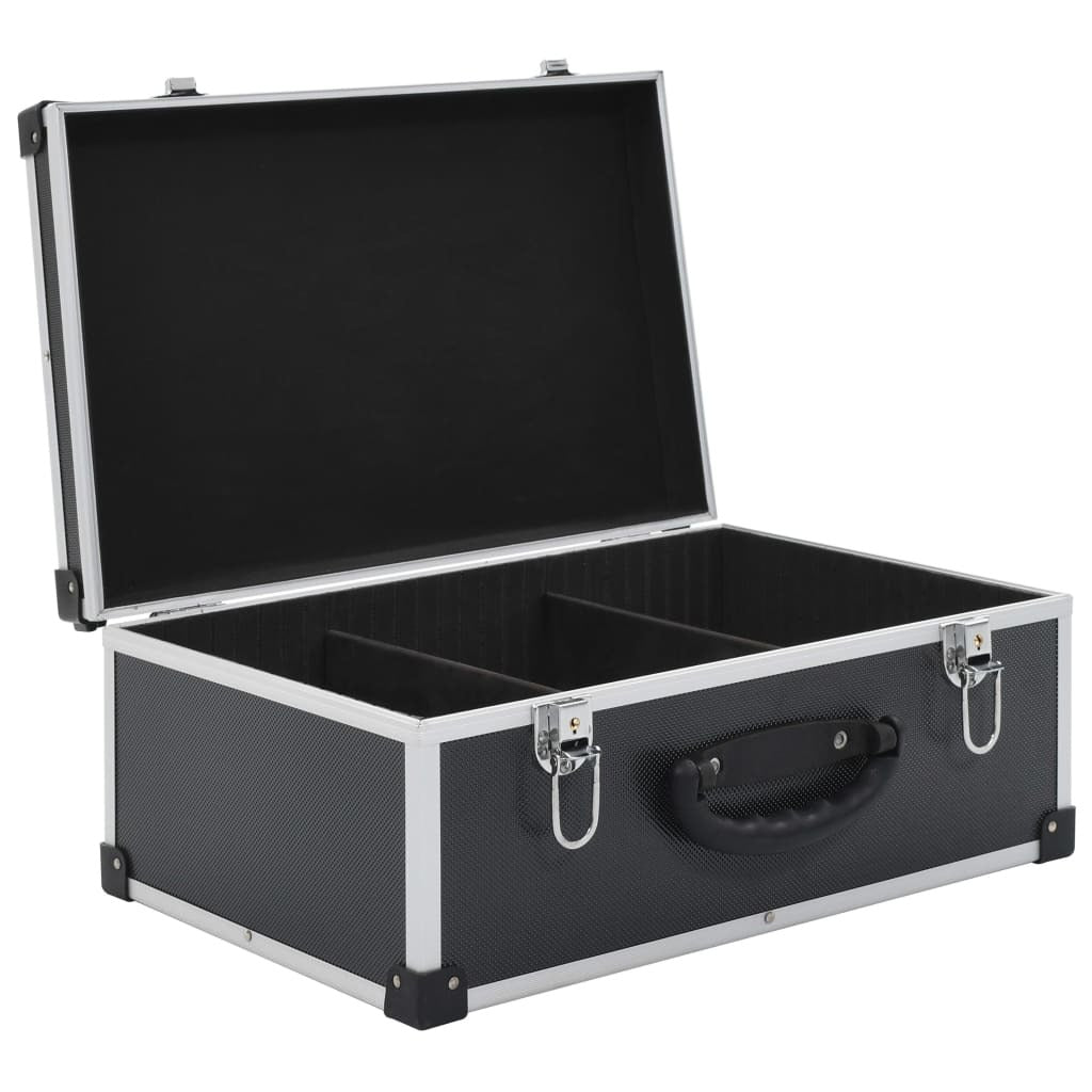 CD Case for 60 CDs Aluminum ABS Black