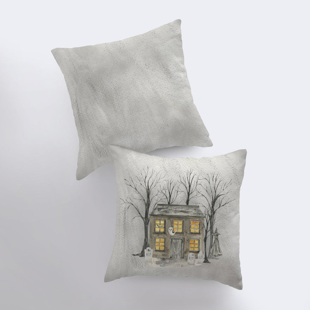 Spooky House Pillow