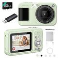 Digital Camera Student Cameras with 32GB Card. Autofocus 48MP Point and Shoot Digital Cameras 16X Zoom Anti-Shake Vlogging Camera Compact Small Cameras for Boys Girls Teenagers