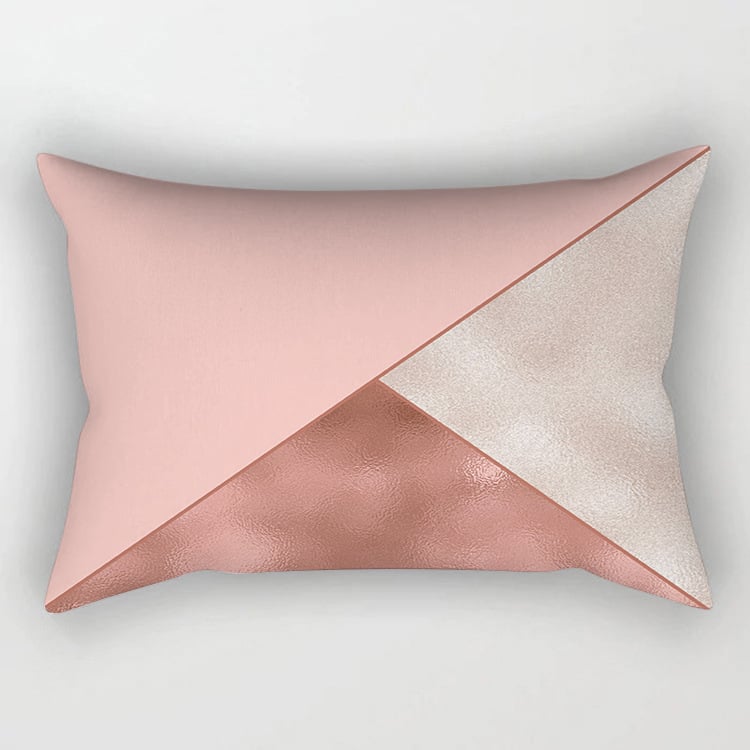 Rose Gold Powder Polyester Pillowcase