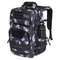 Liyufecor Military Tactical Backpack With 35L Large Army - Assault Pack Molle Bag Backpacks with Bottle Holder [Black Lightning]