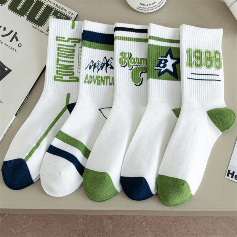 Trendy Autumn Winter Men's Couple Cotton Socks
