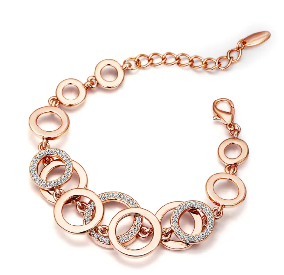 Three-Piece Golden Jewelry Set