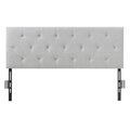 Headboard, Full Size Headboard with Adjustable Height, Comfortable Diamond Tufted for Full Size Bed, W 56.3 x H?35.6-47.4?inches, Ideal for Bedroom, Hotel, Homestay, Dormitory, Light Grey
