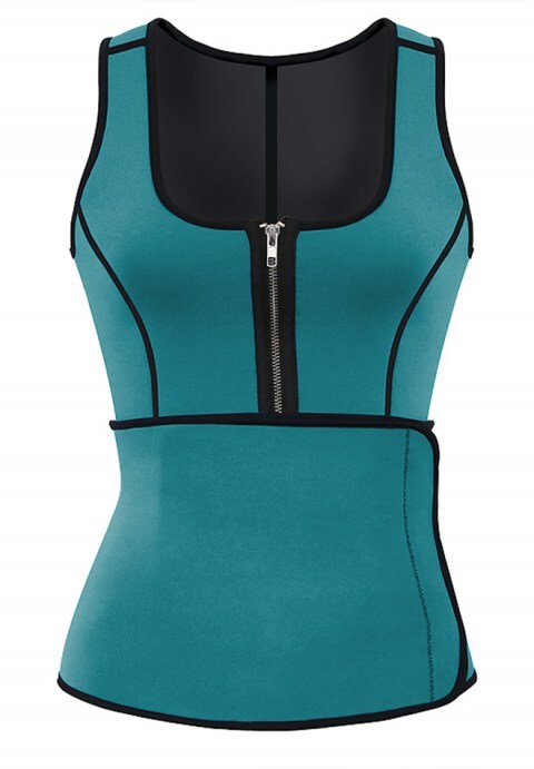 Front Zipper Velcro Neoprene Body Shaper Vest
