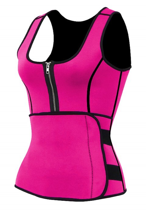 Front Zipper Velcro Neoprene Body Shaper Vest