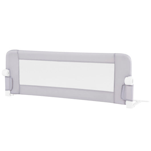 Foldable Bed Rail Swing Down Baby Bed Guard Rail-Light Gray - Color: Light Gray