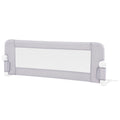 Foldable Bed Rail Swing Down Baby Bed Guard Rail-Light Gray - Color: Light Gray