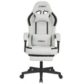 Ergonomic Video Game Chair with Headrest for Home Office-Gray
