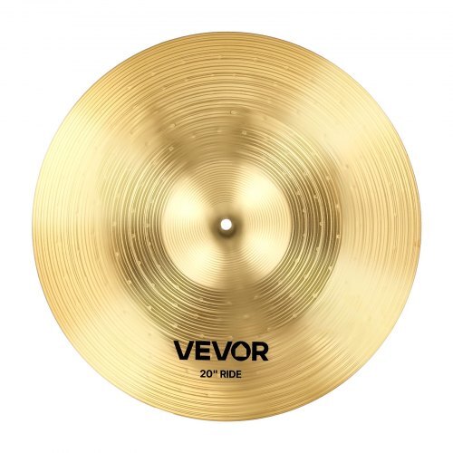 Cymbal Pack, 6 Pieces Cymbals for Drum Set, Alloy Cymbals Drum Set Includes 14-inch Hi-Hats, 16-inch Crash, 18-inch Crash, 20-inch Ride, 10-inch Splash, 16-inch China, Drumsticks & Cymbal Bag