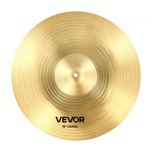 Cymbal Pack, 6 Pieces Cymbals for Drum Set, Alloy Cymbals Drum Set Includes 14-inch Hi-Hats, 16-inch Crash, 18-inch Crash, 20-inch Ride, 10-inch Splash, 16-inch China, Drumsticks & Cymbal Bag