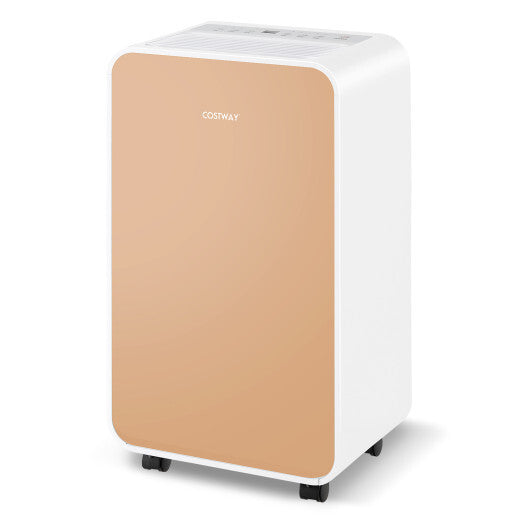32 Pints/Day Portable Quiet Dehumidifier for Rooms up to 2500 Sq. Ft-Pink - Color: Pink