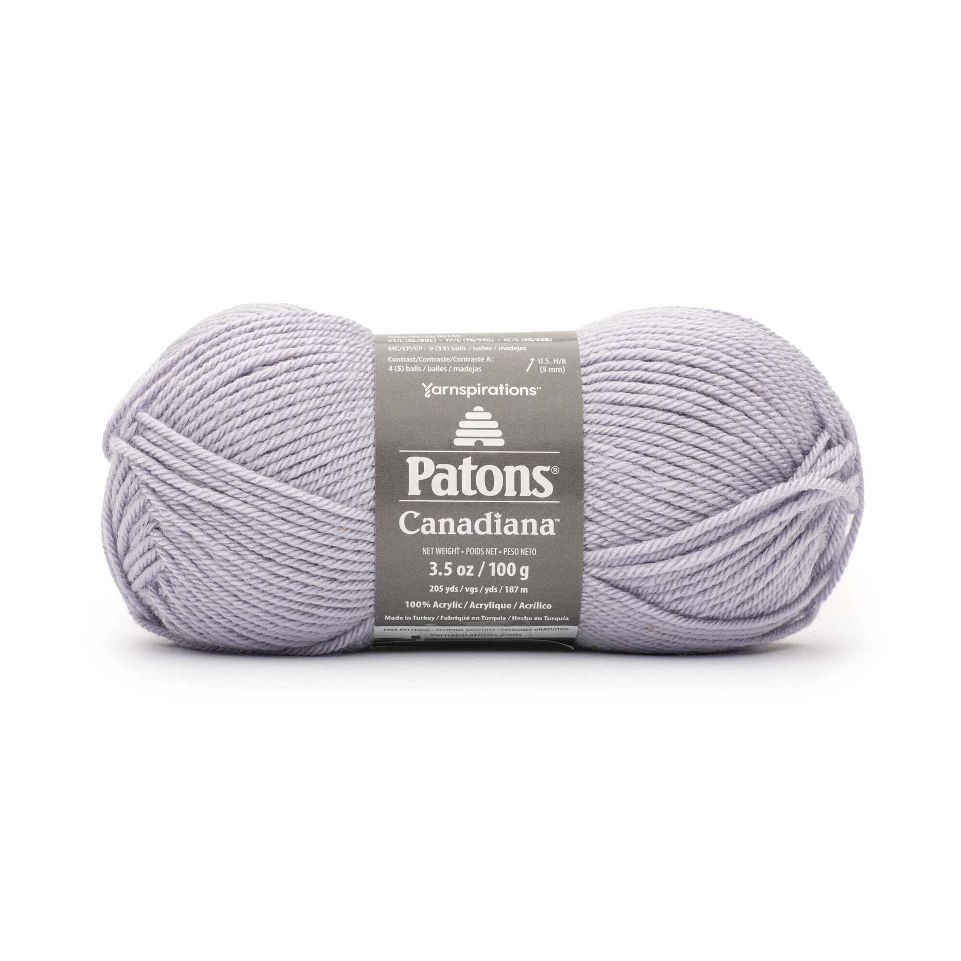 Spinrite Patons Canadiana Yarn SolidsLilac Wisp