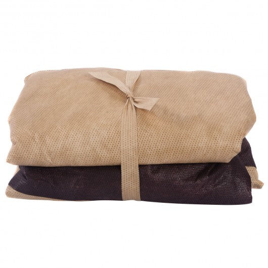 72 Inch Waterproof Oval/Rect Garden Table Cover - Color: Brown