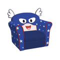 Original Kids Sofa with Armrest and Thick Cushion-Blue - Color: Blue