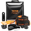 Off-Road Recovery Kit, 3" x 30', Heavy Duty Winch Recovery Kit with 30000 lbs Tow Straps, 44092 lbs D-Ring Shackles, Shackle Receiver, Snatch Block Pulley, Gloves, Storage Bag for ATV Jeep Truck