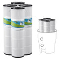 Pool Filter Cartridge, 4x 105 Sq. Ft, Spa Hot Tub Filter Cartridge Replacement, Compatible with Pentair CCP420,  Pleatco PCC80-PAK4l, Secure for Kids & Pet, Easy to Clean