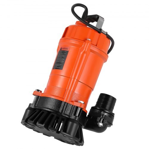 1/2 HP Submersible Trash Pump, 2000 GPH, 120V Cast Iron Submersible Sump Sewage Pump with 2 in Discharge, 39 ft Max Lift, Drain Dirty Clean Water, for Pools, Garden, Pond, Basement, Flooded Area