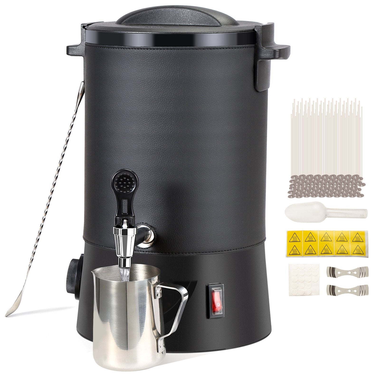 Wax Melter for Candle Making, 6.5 Liter Large Electric Wax Melting Pot Easy Pour Spout, 9-level Temperature Control, Easy Clean for Candle Soap Cream Beauty Bulk Production Business or Home