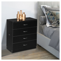 FCH Modern Simple 4-Drawer Dresser Black
