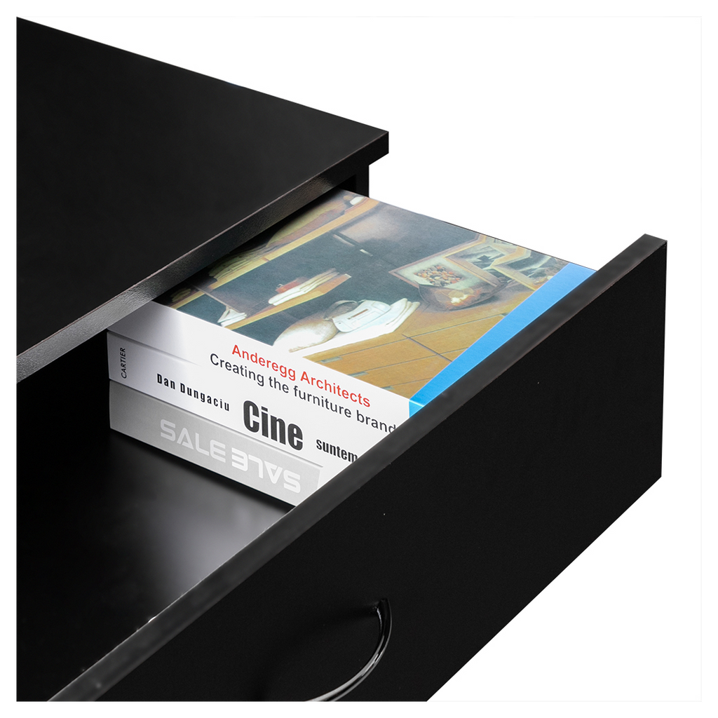 FCH Modern Simple 4-Drawer Dresser Black