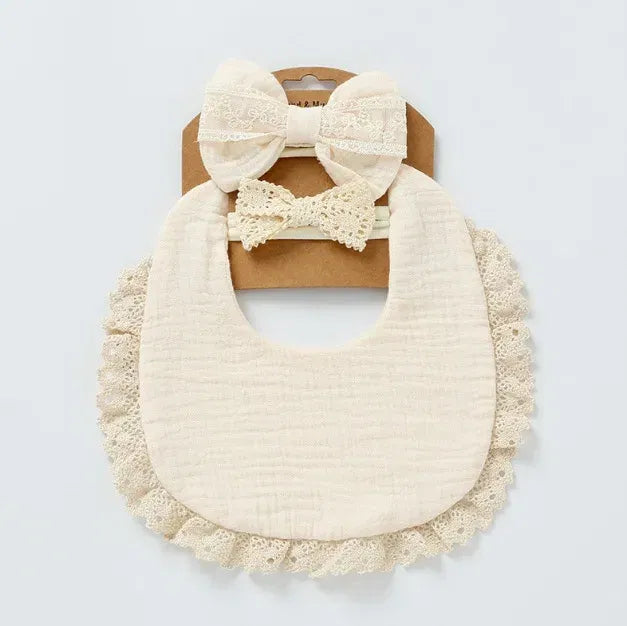 Color: WHITE, Kid Size: 3M - Personalized embroidered baby bib, baby pure cotton gauze bib, mouth in water, baby anti spitting, newborn bib, men's and women'