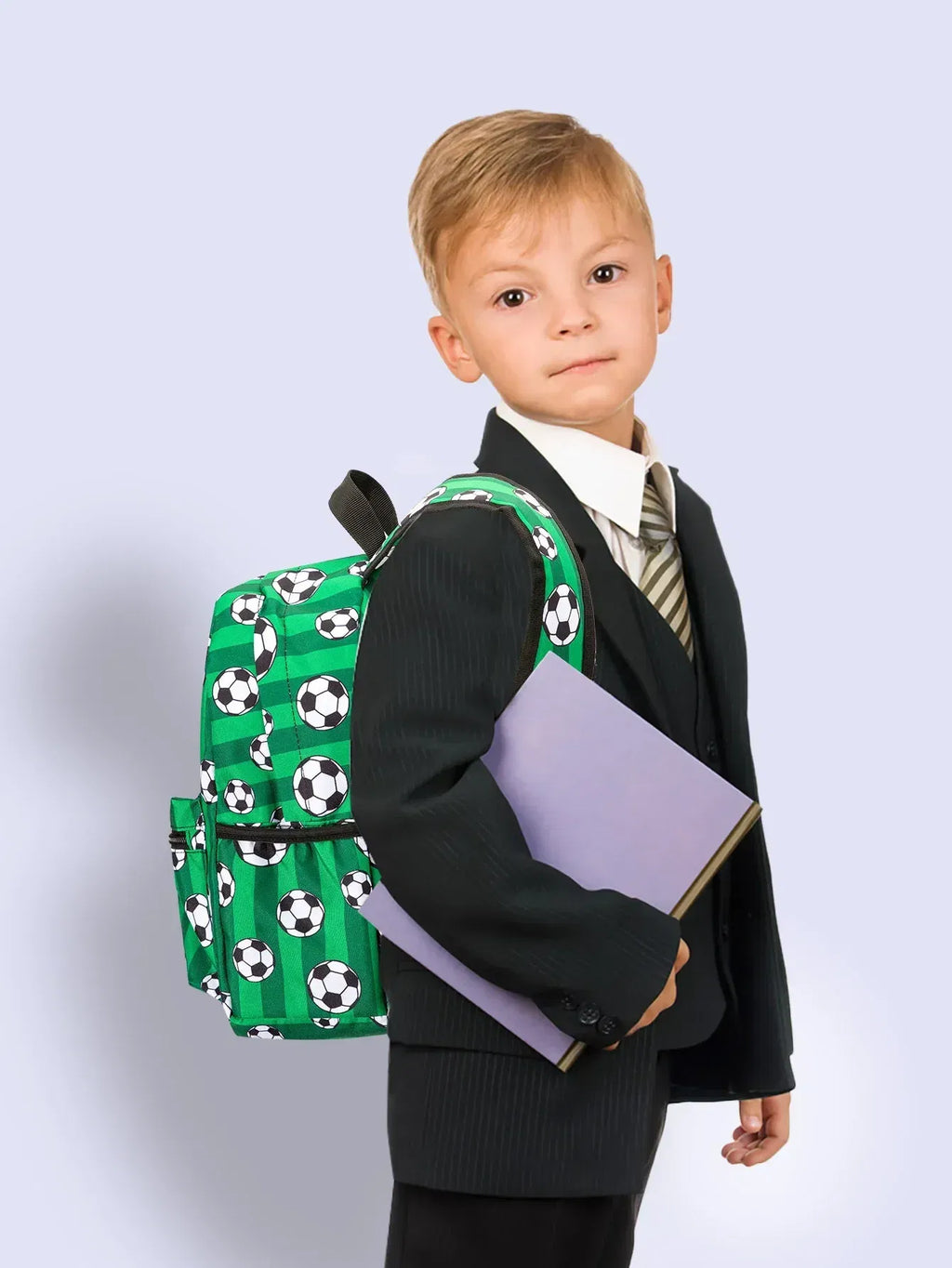 Color: Beige, Size: 13 inches - Casual Kids Backpack Dinosaur School Bag Travel Rucksack Cartoon Kids Boy Girls Schoolbag Student Bookbag Children Daypack Bag