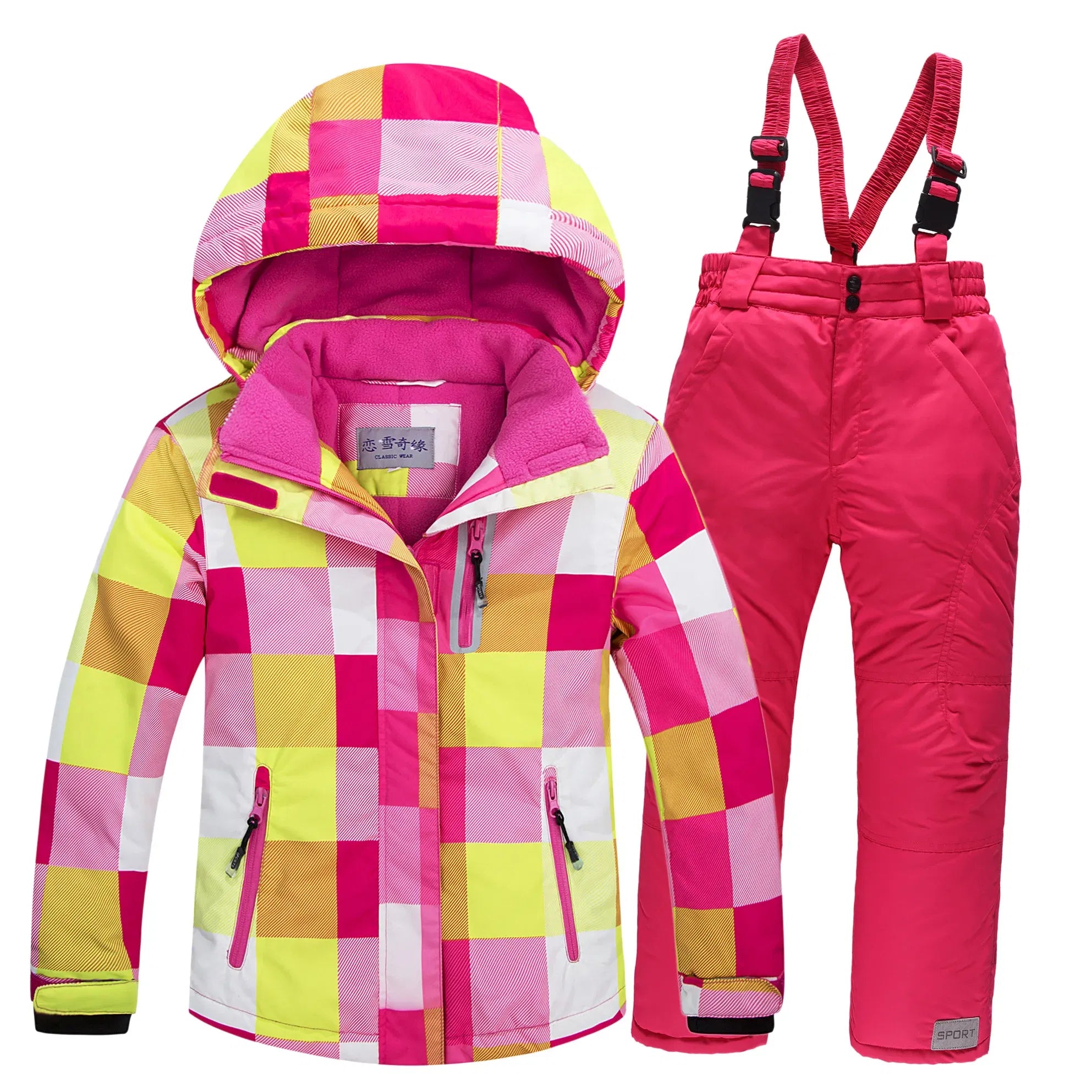 Color: Orange, Kid Size: 16 - OLEKID 2025 Russia Winter Children Boy Ski Suit Waterproof Girl  Jacket Overalls Snowsuit 3-16 Years Kid Teenage Parka Snow Suit