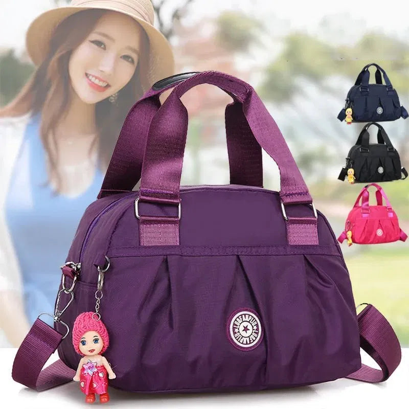 Color: Brown - New Women Bag Nylon Waterproof Messenger Bags For Lady Crossbody Shoulder Bag Casual Handbags High Quality Multifunctional