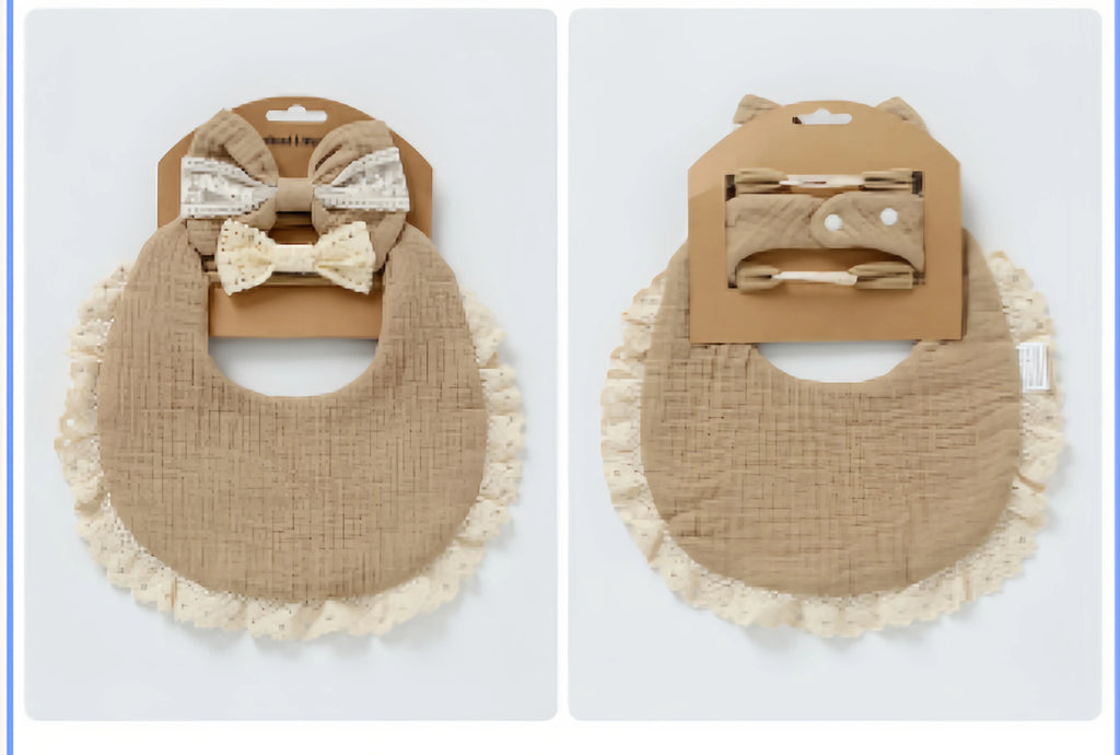 Color: WHITE, Kid Size: 3M - Personalized embroidered baby bib, baby pure cotton gauze bib, mouth in water, baby anti spitting, newborn bib, men's and women'