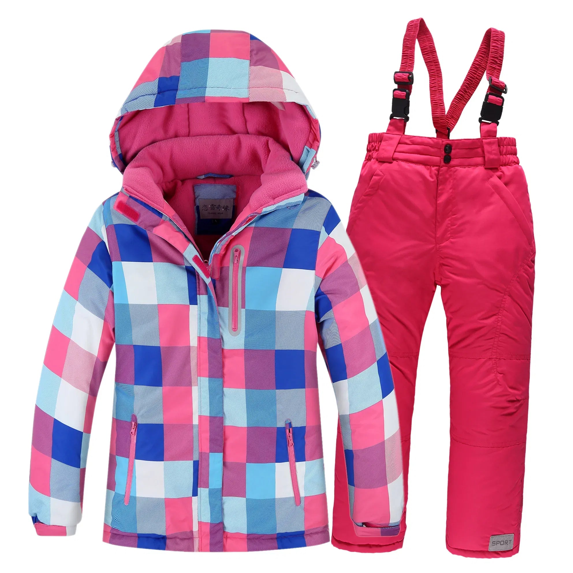 Color: Orange, Kid Size: 16 - OLEKID 2025 Russia Winter Children Boy Ski Suit Waterproof Girl  Jacket Overalls Snowsuit 3-16 Years Kid Teenage Parka Snow Suit