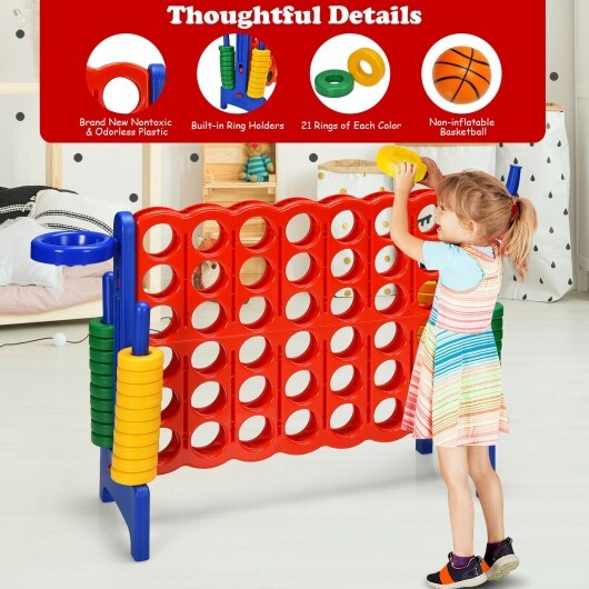2.5Ft 4-to-Score Giant Game Set-Blue - Color: Blue