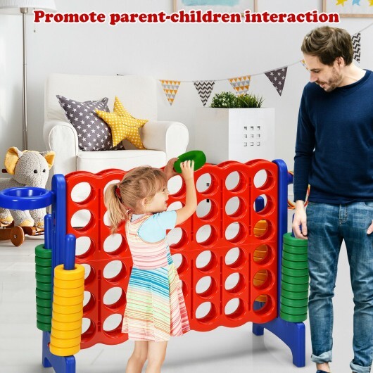 2.5Ft 4-to-Score Giant Game Set-Blue - Color: Blue