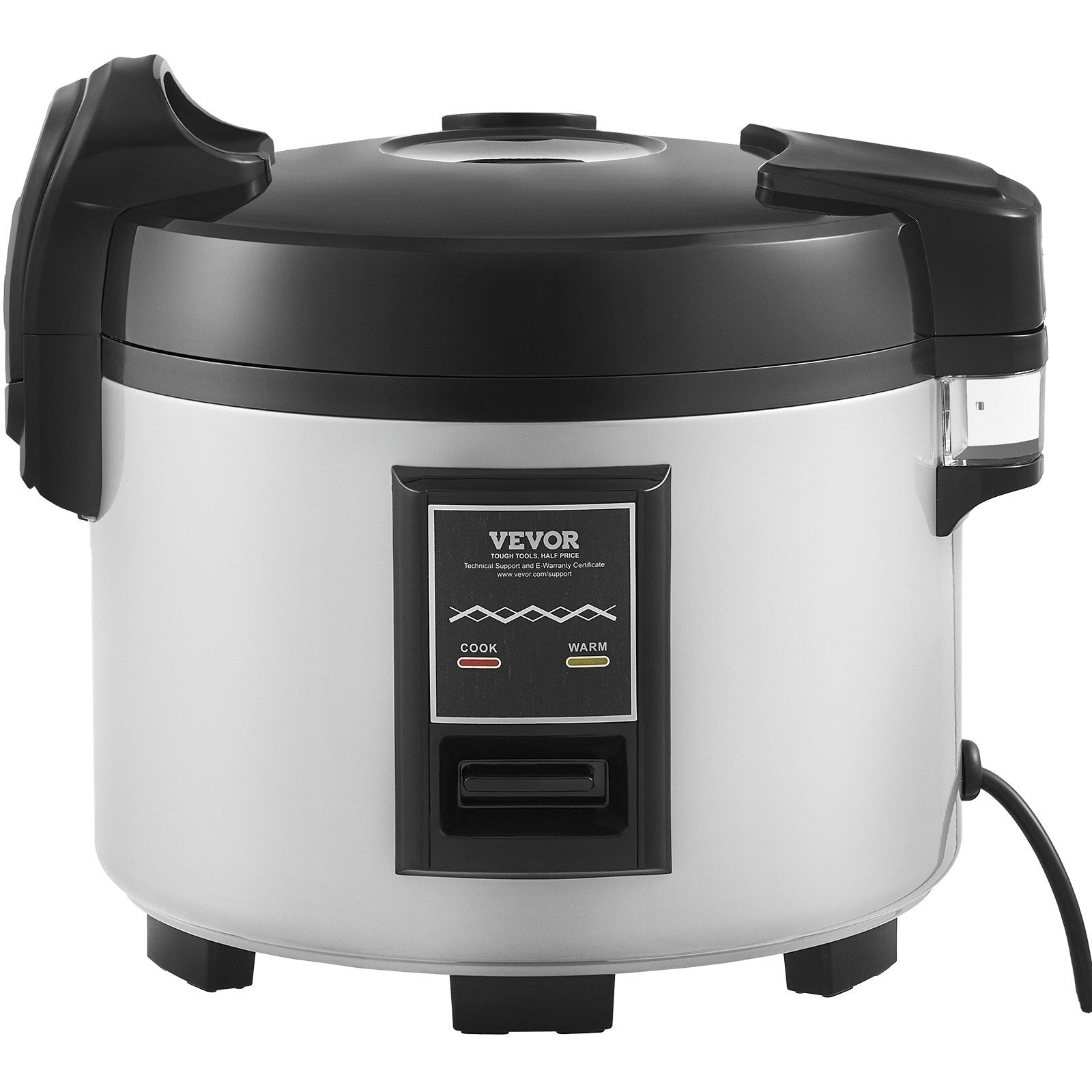 Commercial Rice Cooker, 45-Cup Rice Cooker, 9.51 Qt / 9 Liter Large Rice Cooker and Warmer with Nonstick Inner Pot, Fast Cooking and 12-Hour Keep Warm, with Rice Cup and Paddle, for Restaurant