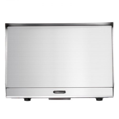 Commercial Electric Griddle, 25.79 x 15.75 inch, 2800W, 122-570?F Adjustable Temp Control, Stainless Steel Body, Full Flat, with 2 Spatulas, 2 Brushes, and 4 Foot Pads, for Steak, Pancake (NO PLUG)