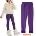 Color: PURPLE, Size: 68, Ships From: CHINA - SheeCute Girls Winter Warm Pants Kids Fleece Lined Leggings for 3-11 Years SCW7101
